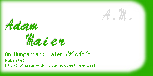 adam maier business card